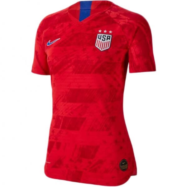 Camiseta Estados Unidos Replica Segunda Ropa Mujer 2019 Rojo